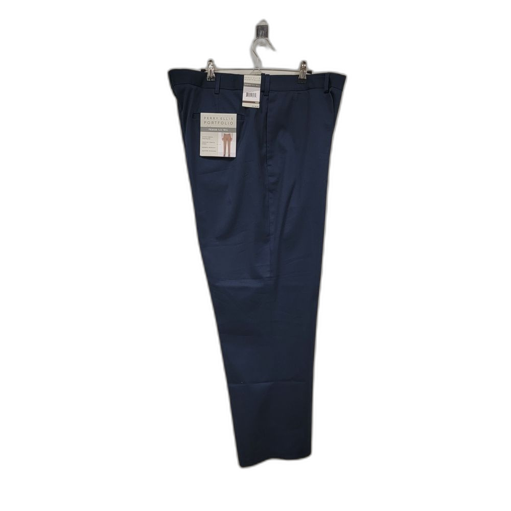 Perry Ellis Pants Blue Tan Size 42 NWT